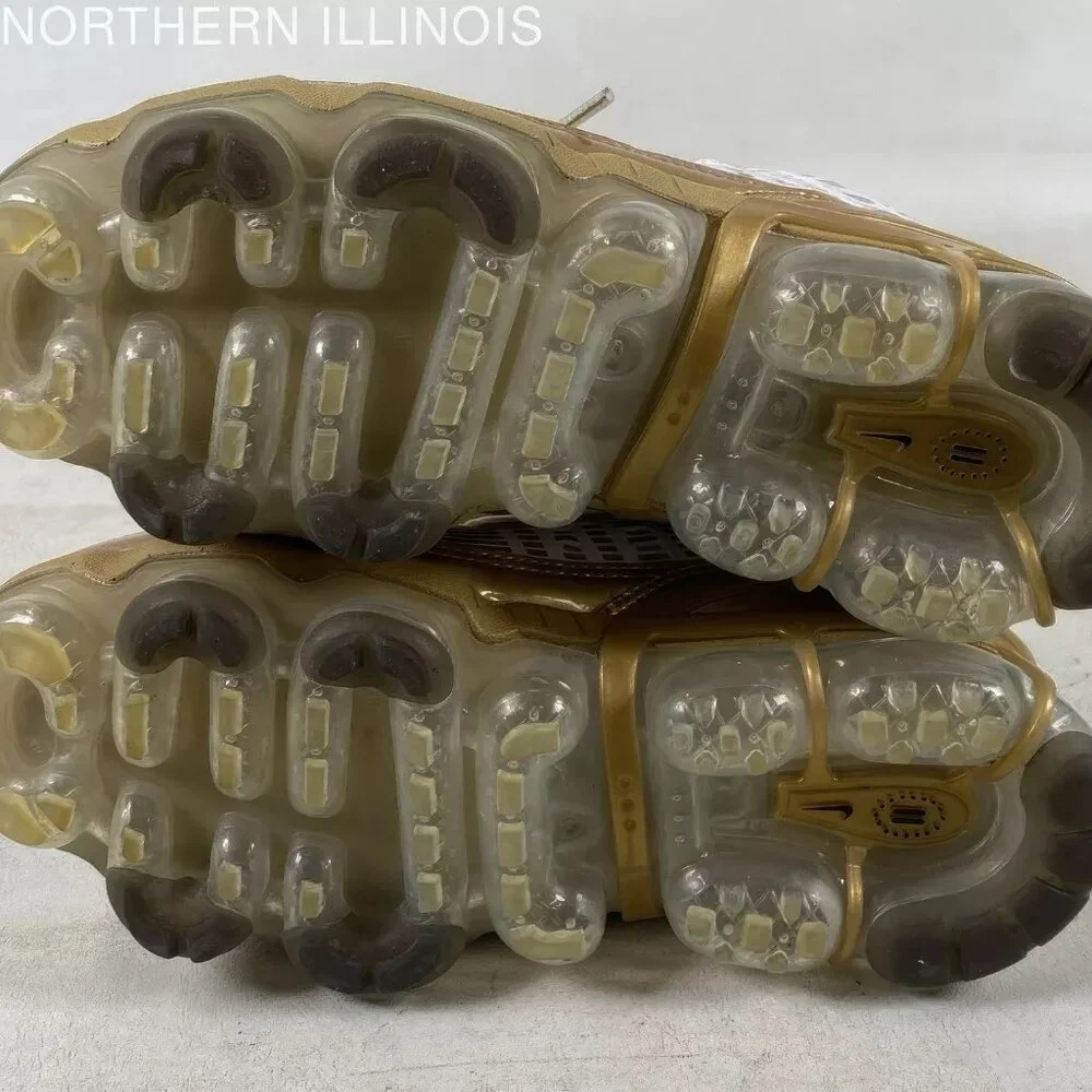 Women's Nike Air VaporMax 360 White Metallic Gold Sneakers Size 6.5 - Picture 5 of 6